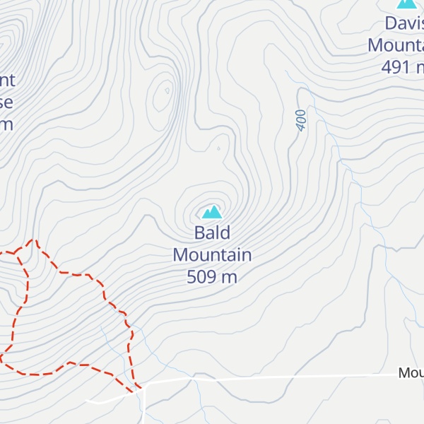 Map of Bald Mountain