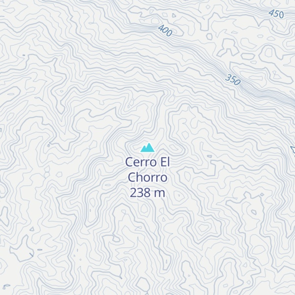 Map of Cerro El Chorro