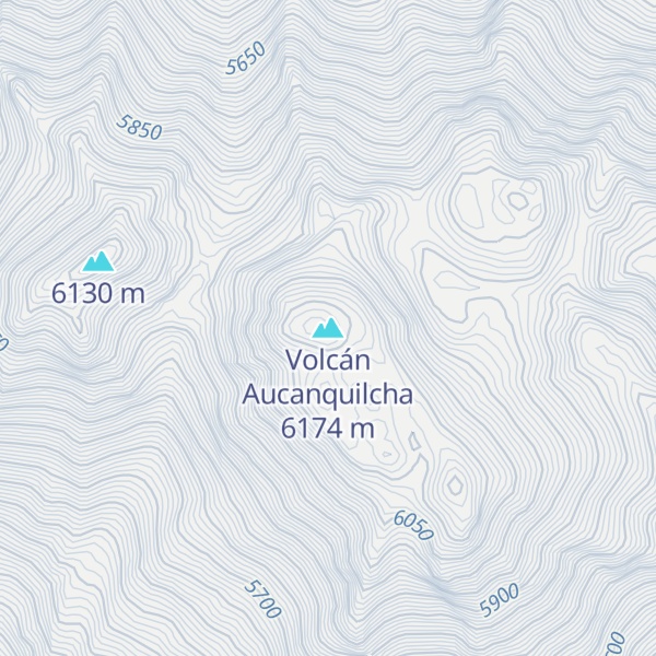 Map of Volcán Aucanquilcha