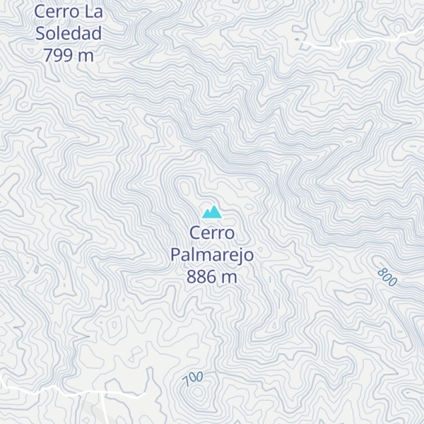 Map of Cerro Palmarejo