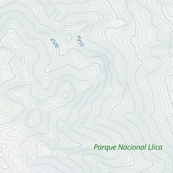 Map of Cerro Chacquere
