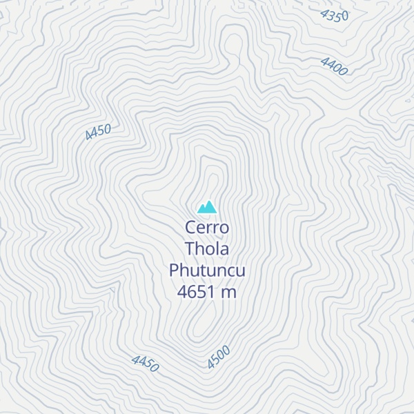 Map of Cerro Thola Phutuncu