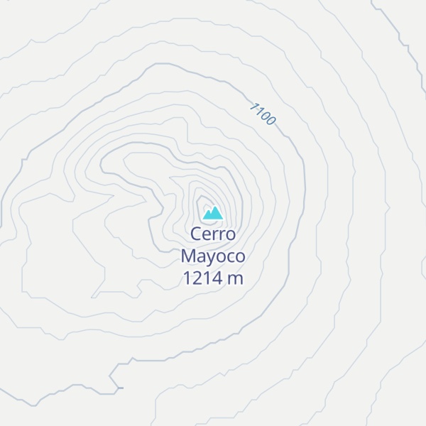 Map of Cerro Mayoco