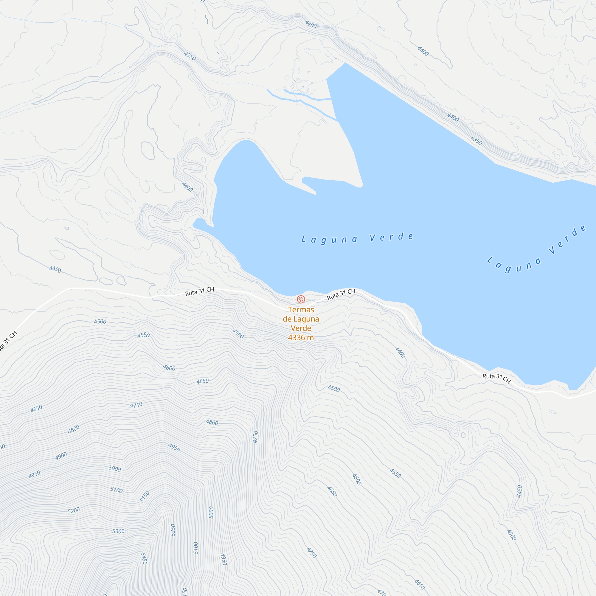 Refugio Laguna Verde map