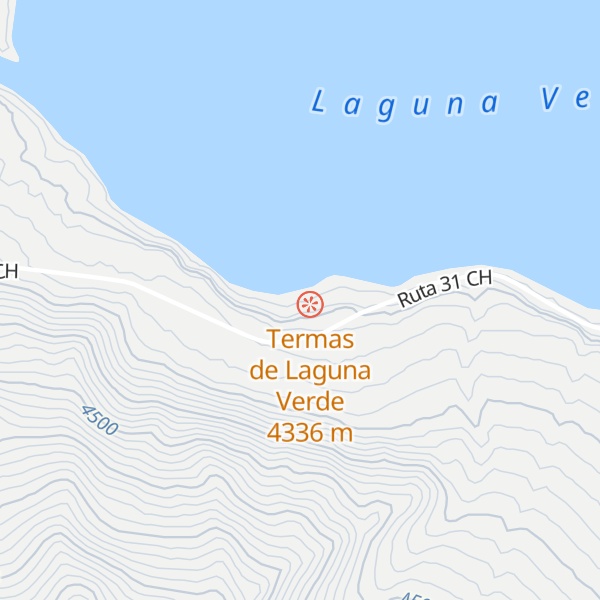 Map of Refugio Laguna Verde