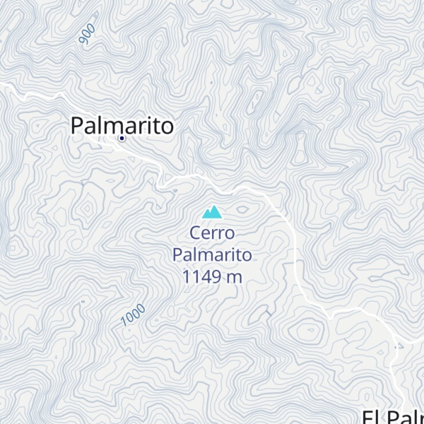 Map of Cerro Palmarito