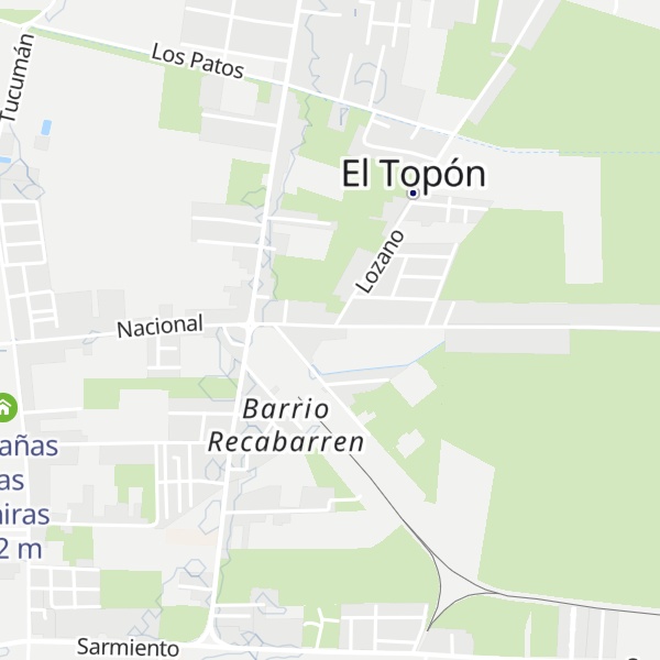 Map of Cabañas El Topón