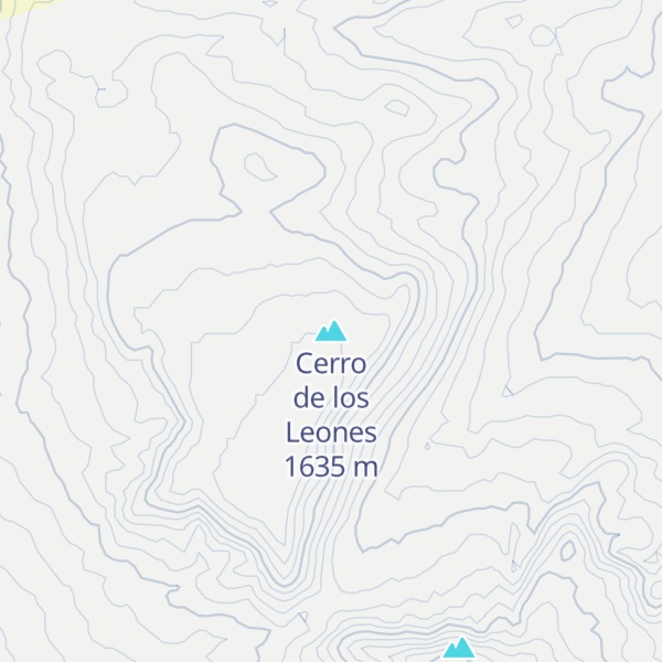 Map of Cerro de los Leones