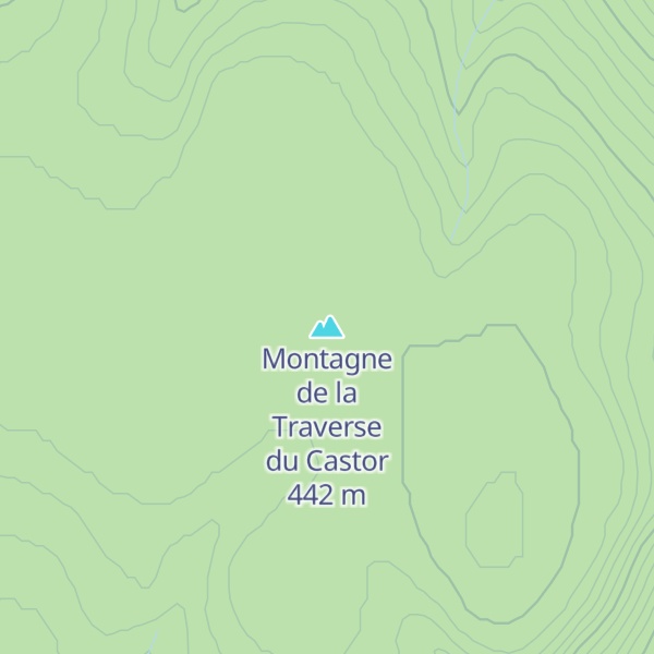 Map of Montagne de la Traverse du Castor