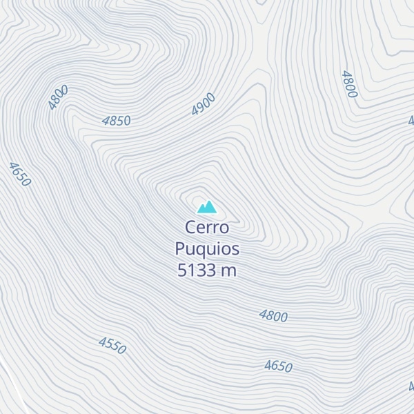 Map of Cerro Puquios