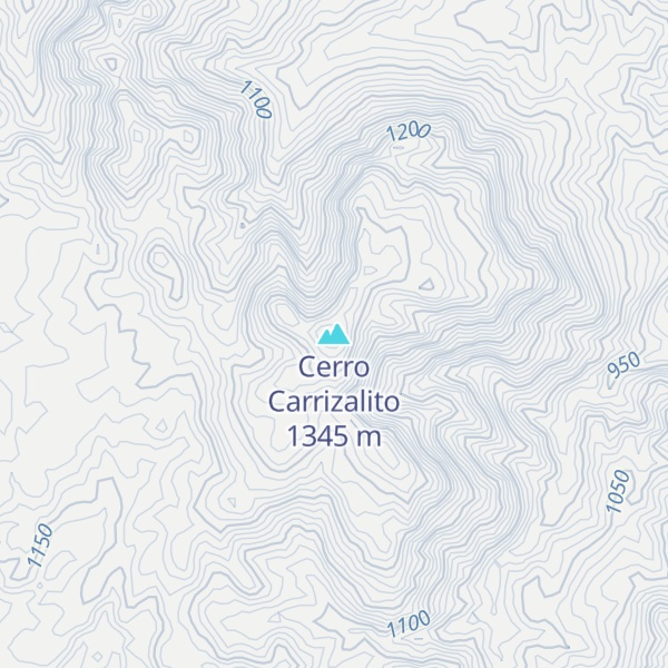 Map of Cerro Carrizalito