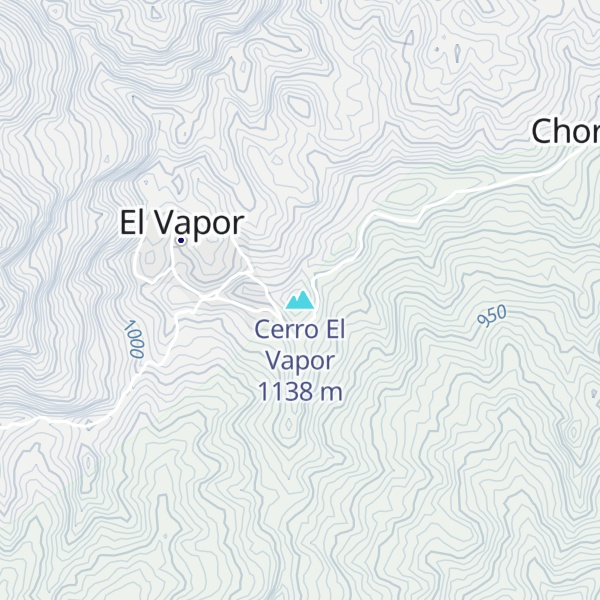 Map of Cerro El Vapor