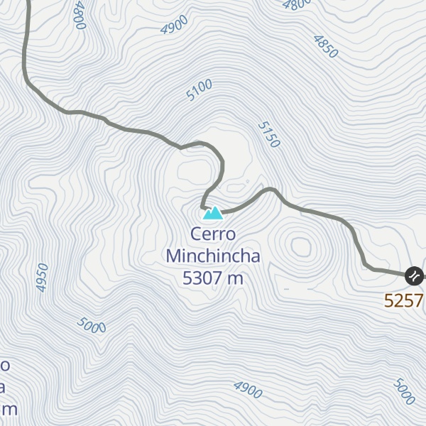 Map of Cerro Minchincha