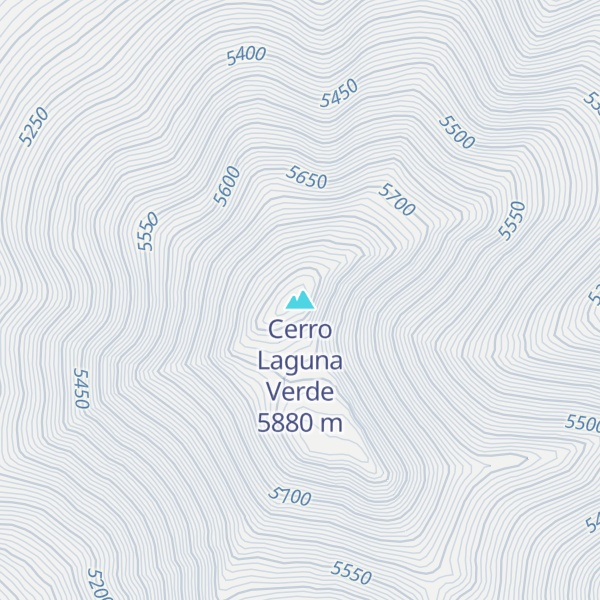 Map of Cerro Laguna Verde