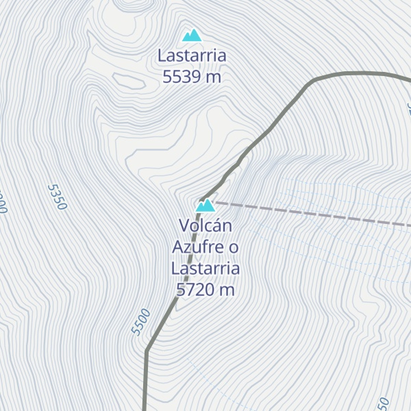 Map of Volcán Azufre o Lastarria