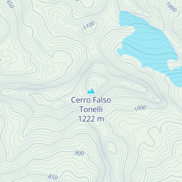 Map of Cerro Falso Tonelli