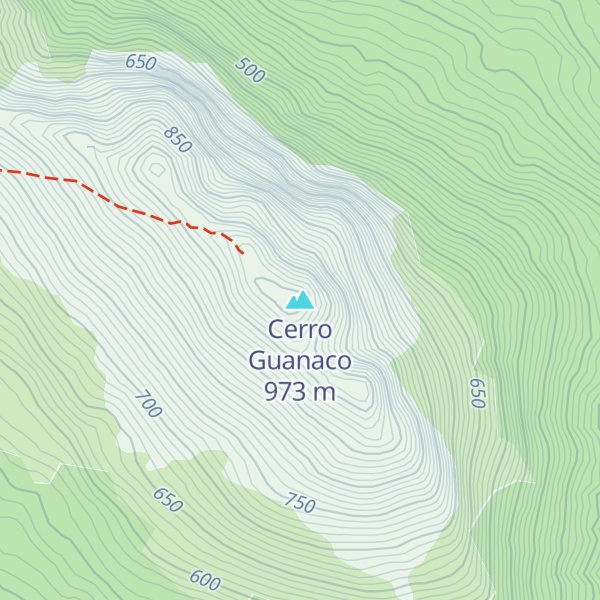 Map of Cerro Guanaco