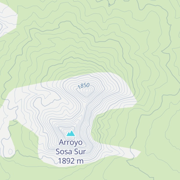 Map of Cerro Negro del Agua del Blanco