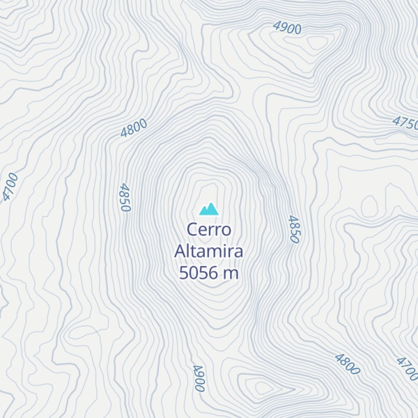 Map of Cerro Altamira