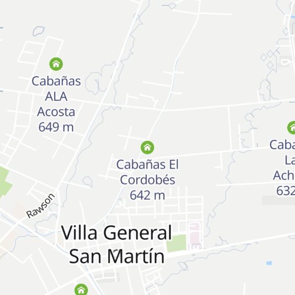 Map of Cabañas El Cordobés