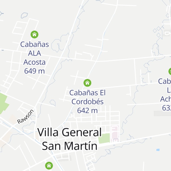 Map of Cabañas El Sauce