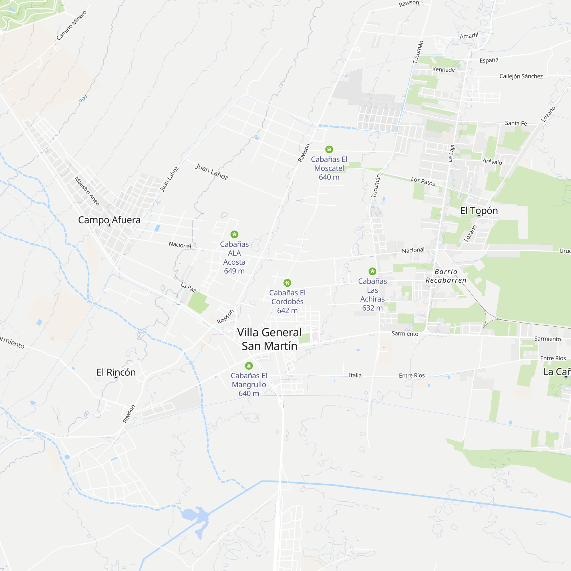 Cabañas El Sauce map
