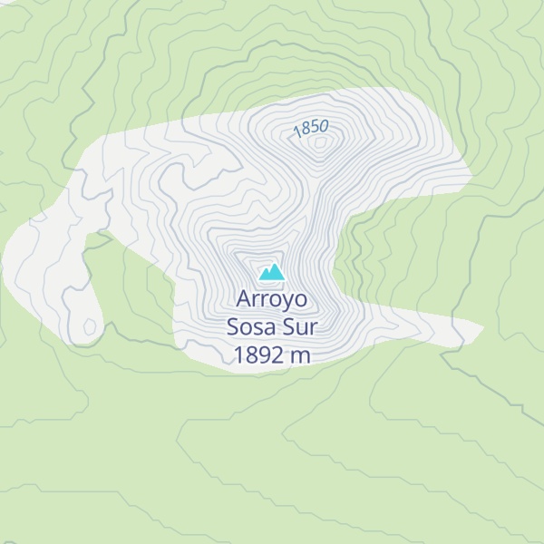 Map of Arroyo Sosa Sur