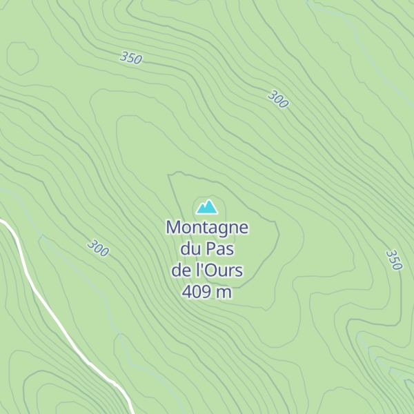Map of Montagne du Pas de l'Ours