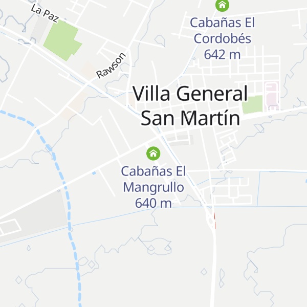 Map of Cabañas El Mangrullo