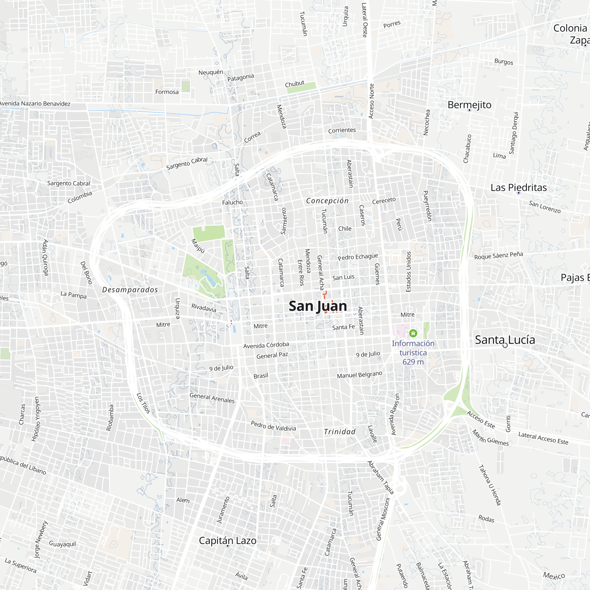 Centro de Bienvenida al Turista map