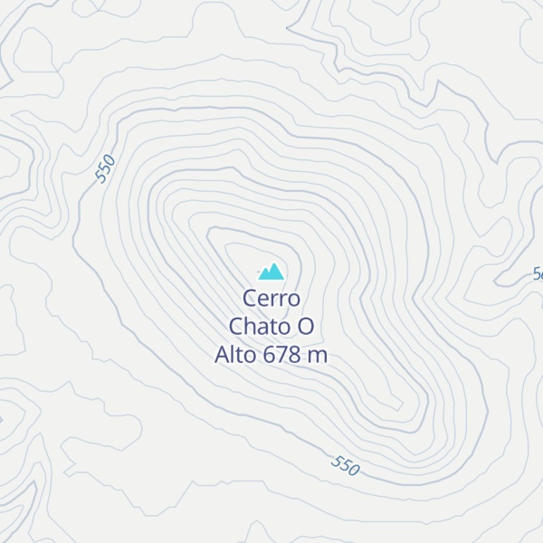 Map of Cerro Chato O Alto