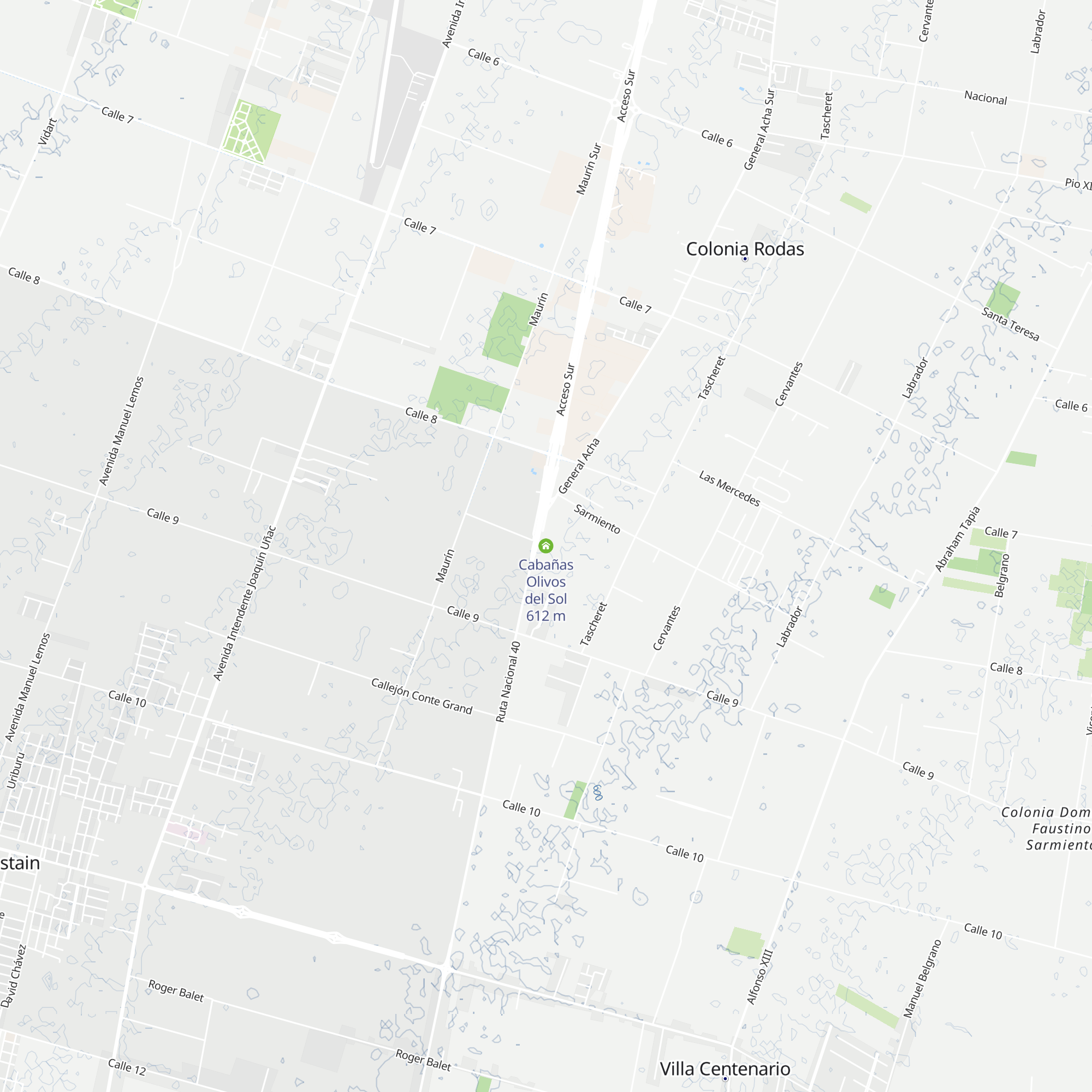 Cabañas Olivos del Sol map