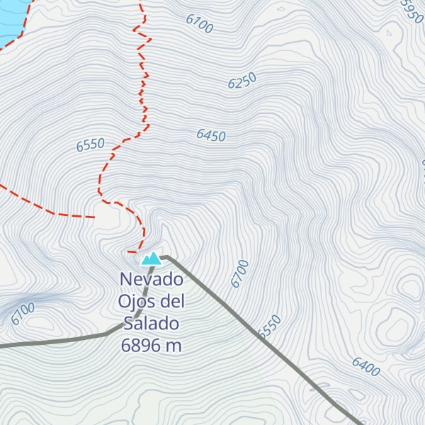 Map of Cerro Ojos del Salado