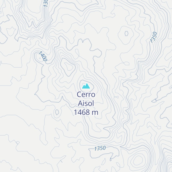 Map of Cerro Aisol