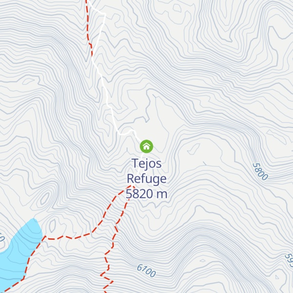 Map of Tejos Refuge