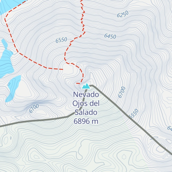 Map of Nevado Ojos del Salado