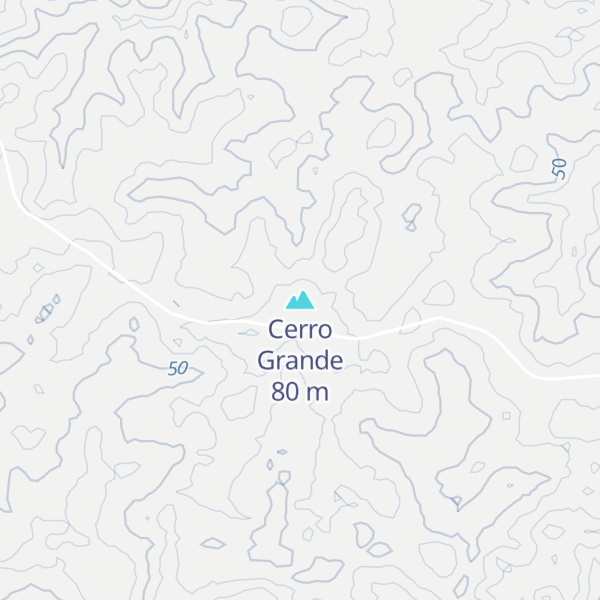 Map of Cerro Grande