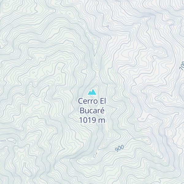 Map of Cerro El Bucaré