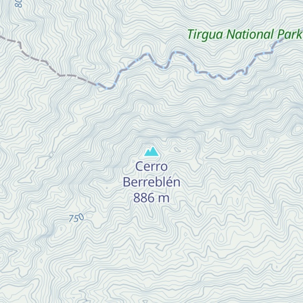 Map of Cerro Berreblén