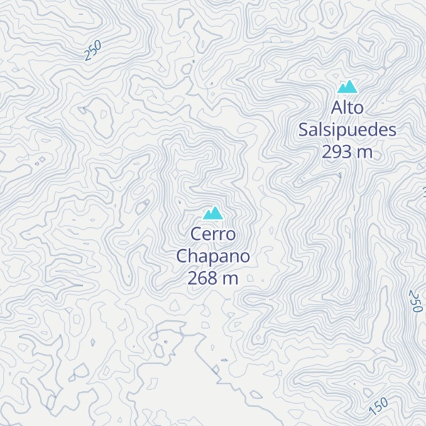 Map of Cerro Chapano