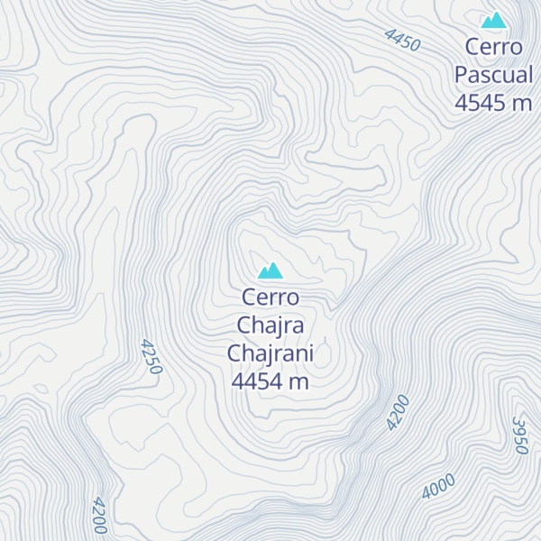 Map of Cerro Chajra Chajrani