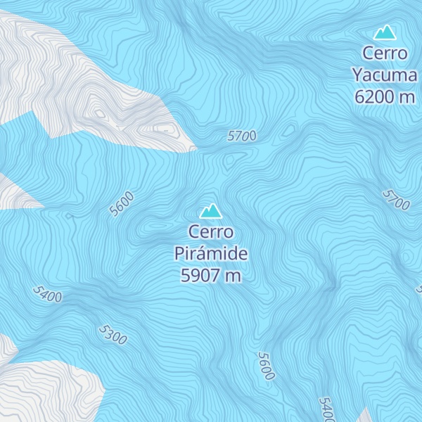 Map of Cerro Pirámide