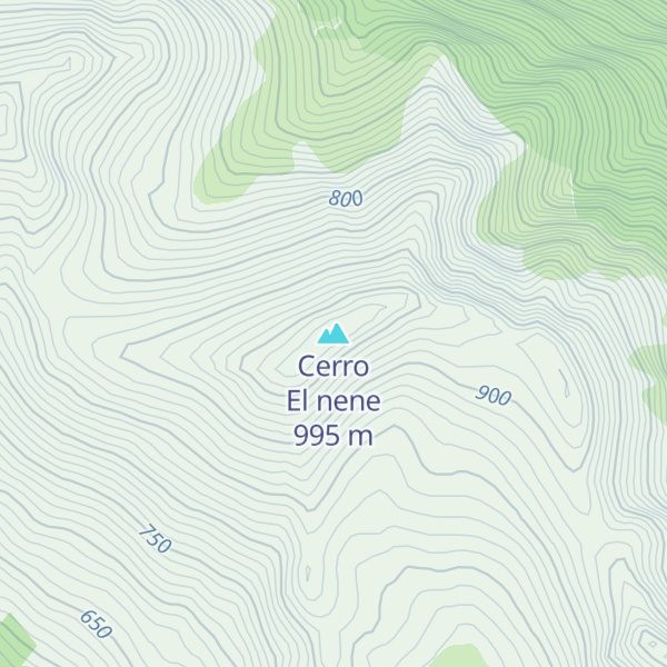 Map of Cerro El nene