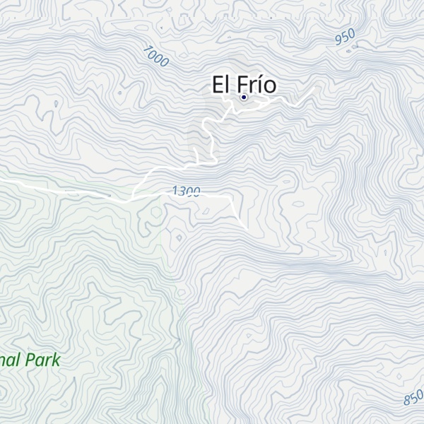 Map of Cerro El Frío