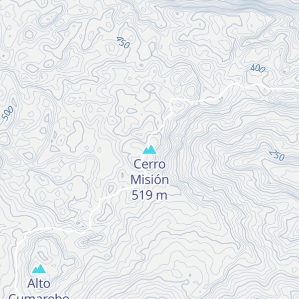 Map of Cerro Misión