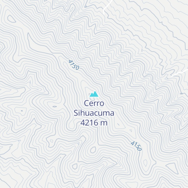 Map of Cerro Sihuacuma