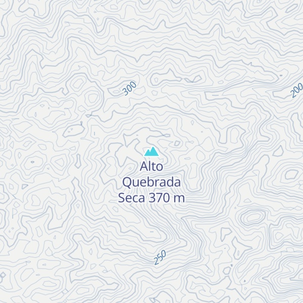 Map of Alto Quebrada Seca