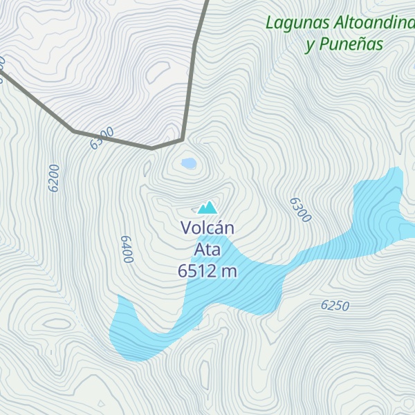 Map of Volcán Ata