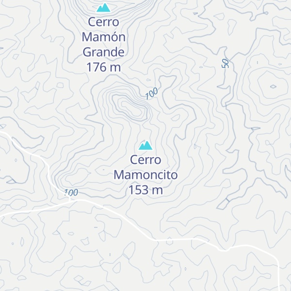 Map of Cerro Mamoncito
