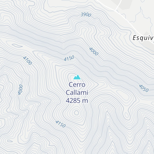 Map of Cerro Callami